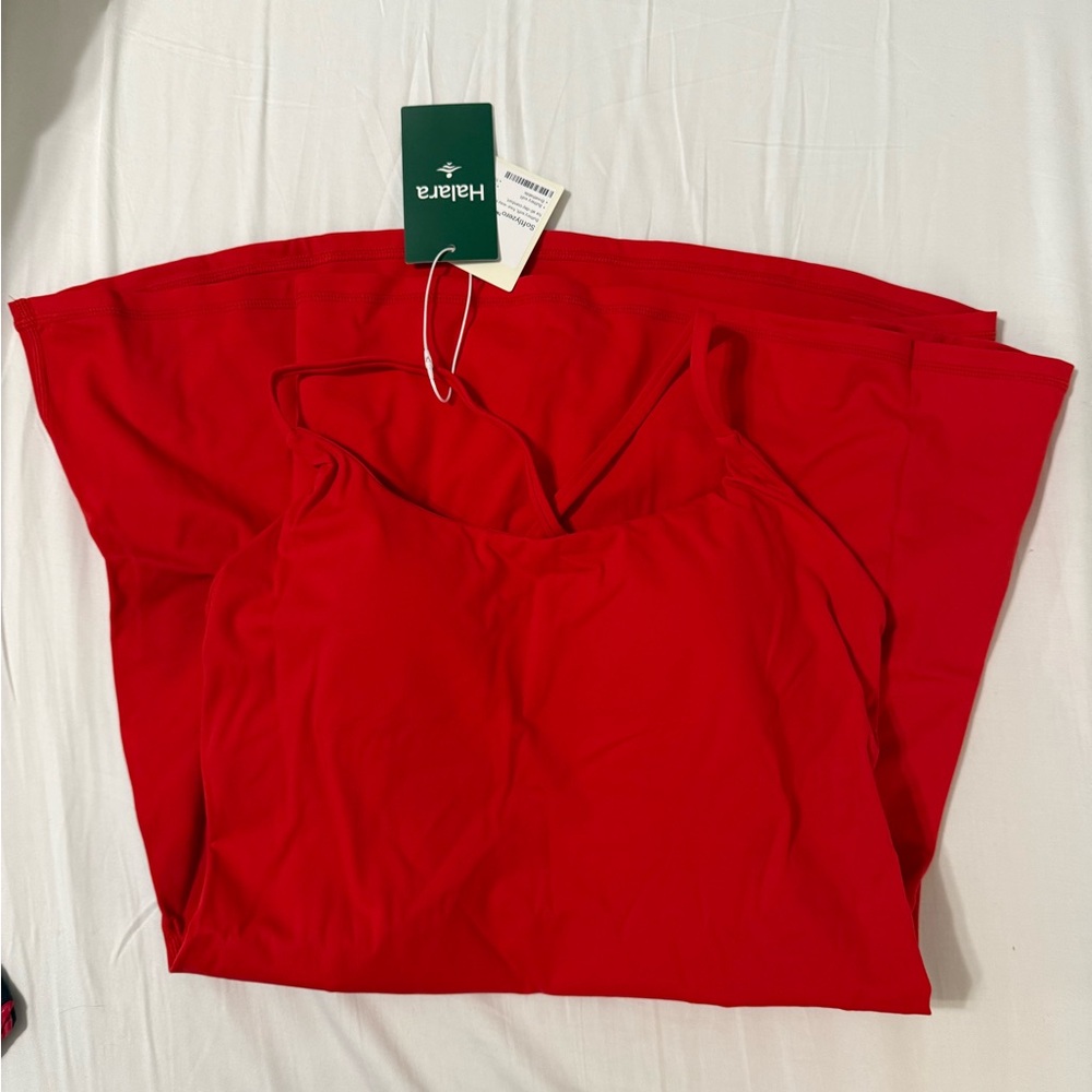 HALARA SoftlyZero Red Active Skort Dress